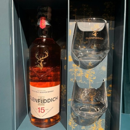 Glenfiddich 15 năm - Hộp quà Tết 2027 Tết Đinh Mùi 2027
