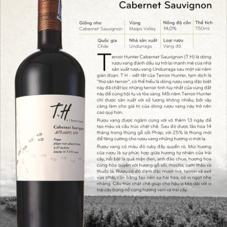 Vang TH Terroir Hunter Cabernet Sauvignon Limited